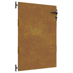 Cancello da Giardino 85x125 cm in Acciaio Corten