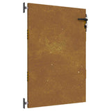 Cancello da Giardino 85x125 cm in Acciaio Corten