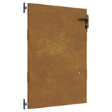 Cancello da giardino 85x125 cm in acciaio Corten