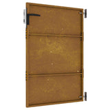 Cancello da Giardino 85x125 cm in Acciaio Corten