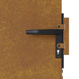 Cancello da giardino 85x125 cm in acciaio Corten