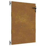 Cancello da Giardino 85x150 cm in Acciaio Corten