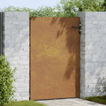 Cancello da Giardino 85x150 cm in Acciaio Corten