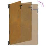 Cancello da Giardino 85x150 cm in Acciaio Corten