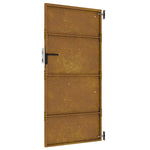 Cancello da Giardino 85x175 cm in Acciaio Corten