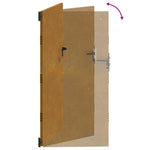 Cancello da Giardino 85x175 cm in Acciaio Corten