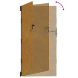 Cancello da Giardino 85x175 cm in Acciaio Corten