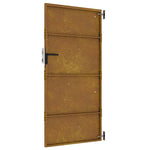 Cancello da Giardino 85x200 cm in Acciaio Corten