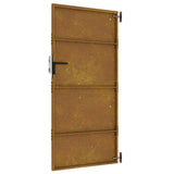 Cancello da Giardino 85x200 cm in Acciaio Corten