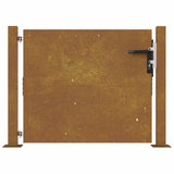Cancello da Giardino 105x80 cm in Acciaio Corten
