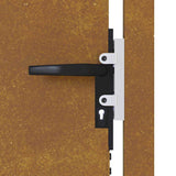 Cancello da Giardino 105x80 cm in Acciaio Corten