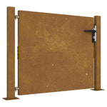 Cancello da Giardino 105x105 cm in Acciaio Corten