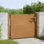 Cancello da Giardino 105x105 cm in Acciaio Corten