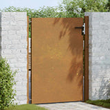 Cancello da Giardino 105x130 cm in Acciaio Corten