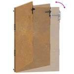 Cancello da Giardino 105x130 cm in Acciaio Corten