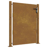 Cancello da Giardino 105x155 cm in Acciaio Corten