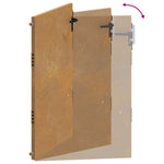 Cancello da Giardino 105x155 cm in Acciaio Corten