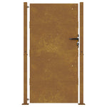Cancello da Giardino 105x205 cm in Acciaio Corten
