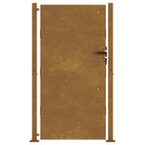 Cancello da Giardino 105x205 cm in Acciaio Corten