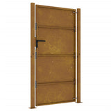 Cancello da Giardino 105x205 cm in Acciaio Corten