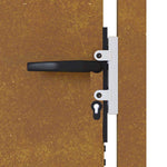 Cancello da Giardino 105x205 cm in Acciaio Corten