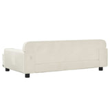 Lettino per Cani Crema 90x53x30 cm in Velluto
