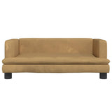 Lettino per Cani Marrone 80x45x30 cm in Velluto