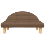 Lettino per Cani Marrone 70x52x30 cm in Tessuto