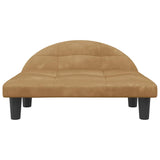 Lettino per Cani Marrone 70x52x30 cm in Velluto