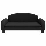 Lettino per Cani Nero 70x45x30 cm in Tessuto