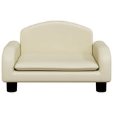 Lettino per Cani Crema 50x40x30 cm in Similpelle