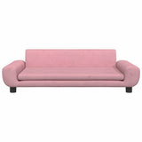 Lettino per Cani Rosa 100x54x33 cm in Velluto