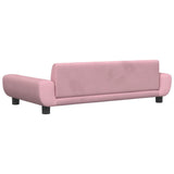 Lettino per Cani Rosa 100x54x33 cm in Velluto