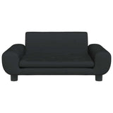 Lettino per Cani Nero 70x45x33 cm in Velluto