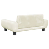 Lettino per Cani Crema 70x45x33 cm in Velluto