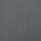 Lettino Cani con Estensione Grigio Scuro 100x50x30 cm Velluto