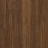 Credenza Rovere Marrone 80x33x70 cm in Legno truciolato