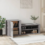 Scarpiera Grigio Sonoma 130x35x54 cm in Legno truciolato