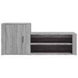 Scarpiera Grigio Sonoma 130x35x54 cm in Legno truciolato