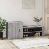 Scarpiera Grigio Sonoma 130x35x54 cm in Legno truciolato