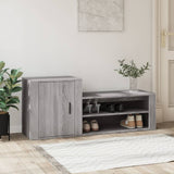 Scarpiera Grigio Sonoma 130x35x54 cm in Legno truciolato