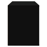 Scarpiera Nera 80x35x45 cm in Legno truciolato