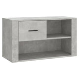 Scarpiera Grigio Cemento 80x35x45 cm in Legno truciolato