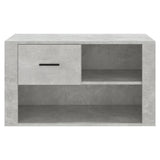 Scarpiera Grigio Cemento 80x35x45 cm in Legno truciolato