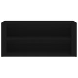 Scarpiera Nera 100x35x45 cm in Legno truciolato