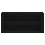 Scarpiera Nera 100x35x45 cm in Legno truciolato