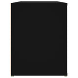 Scarpiera Nera 100x35x45 cm in Legno truciolato