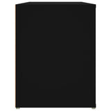 Scarpiera Nera 100x35x45 cm in Legno truciolato