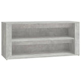 Scarpiera Grigio Cemento 100x35x45 cm in Legno truciolato