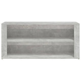 Scarpiera Grigio Cemento 100x35x45 cm in Legno truciolato